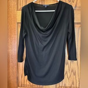 Gap Elegant Black Cowl Neck Top